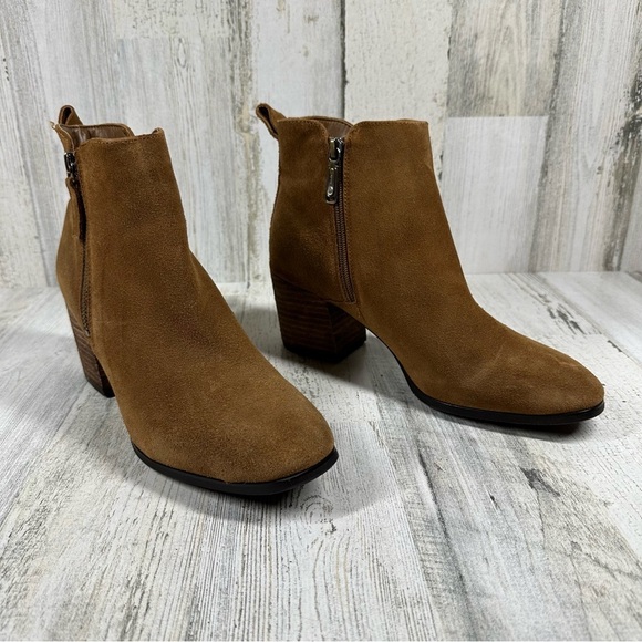 Blondo Women's Siena Boot Waterproof Block Heel Black Leather Zip Bootie #1288 - Picture 13 of 14